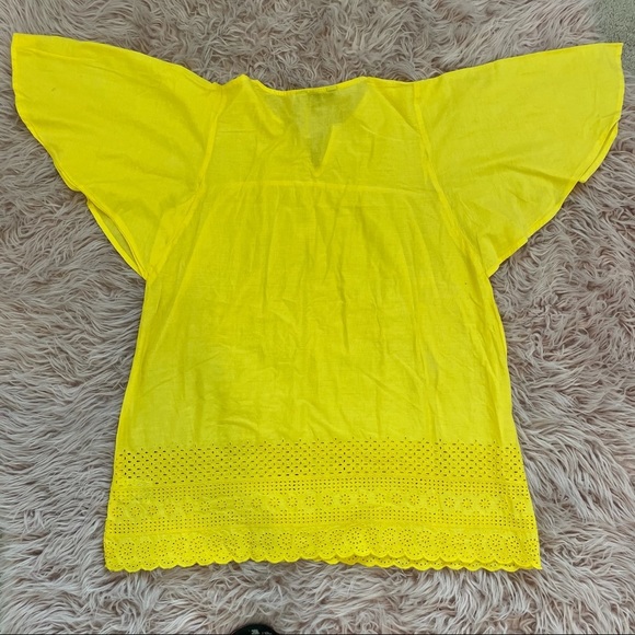 Land’ Ends Yellow Coverup Dress Girl Size XL - Picture 6 of 9